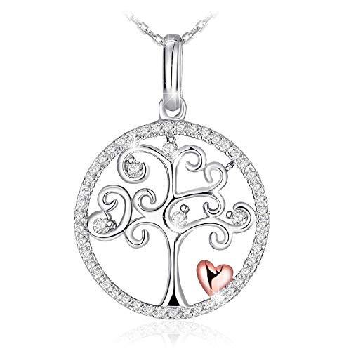 JRosee Fashion Crystal 925 Sterling Silver Pendant Necklace For Female Women Ladies Girls Gift J.Rosée Jewelry Jr915