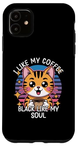 I Like My Coffee Black Like My Soul �X�}�z�P�[�X iPhone 11 �p