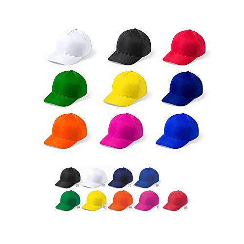 DISOK Lote de 20 Gorras Multicolor para Adultos, Hombres y Mujeres Unisex