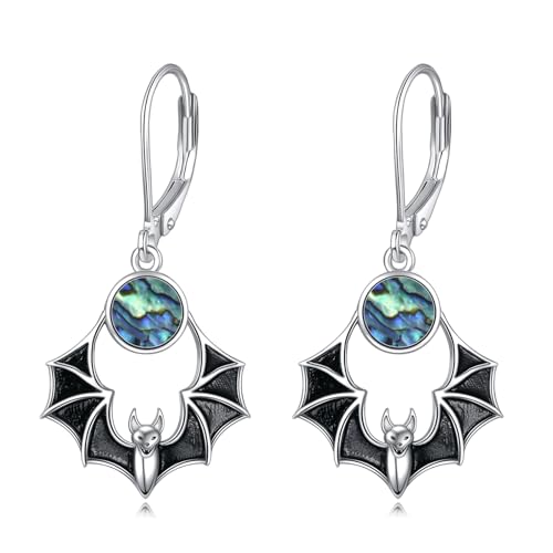 Spider Bat Snake Earrings 925 Sterling Silver Gothic Dangle Earrings Goth Halloween Jewelry Gifts for Women Friend