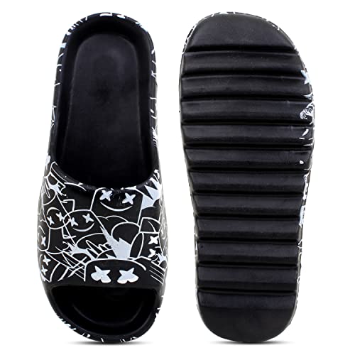Image of Pampy Angel Zig Zag All SmartiiMen's Flip Flops Slides Back Open Household Comfortable Slippers