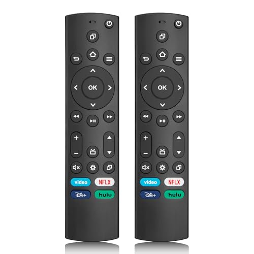 Image of (Pack of 2) Universal TV Remote Only for Samsung /LG /Vizio /Roku /TCL /Hisense /Sony /Philips Smart TVs Remote Control Replacement
