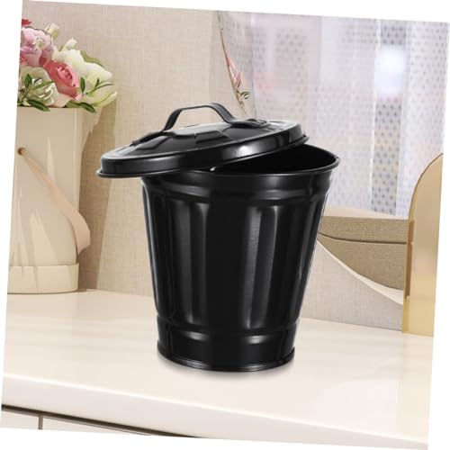 Conjunto de 4 canecas de basura con tapa para cocina miniatura 6