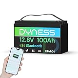 Dyness LiFePO4 12V 100Ah Lithium Batterie Bluetooth mit 100A...