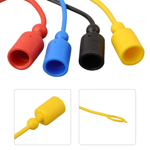 Image of 4 Pairs Cap with Cover Fit For for ISO7241-A (ISO-A) series Hydraulic Quick Coupler, Hydraulic Quick Coupler Cap & Set(1 /4)