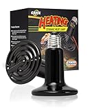 GAJUX Ceramic Heat Emitter 2 Pack, 100W Reptile Heat Lamp Bulbs, Terrarium Heat Lamp for Amphibian, Pet Brooder Coop, Lizards, Bearded Dragon, Chicken, Turtle, No Light No Harm