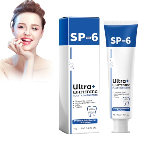 Rostblant 120g Dentífrico Dientes Blancos Sp-6 Dentífrico, Blanqueador Dentífrico, SP-6 Dentífrico Probiótico Dentífrico, Dentífrico Aliento Fresco, Blanqueador Dentífrico, Dentífrico