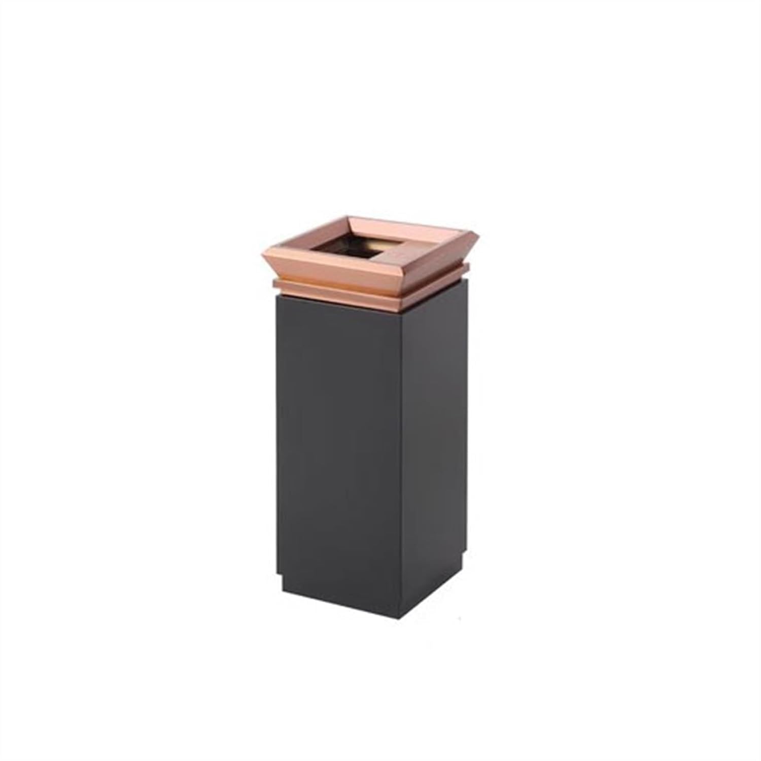 Garbage Cans Commercial Ashtray Lobby Office Building Hotel Shopping Mall Elevator Entrance Stainless Steel Trash Can Square Outside Trash Bin,A-One Size(Gold-B)
