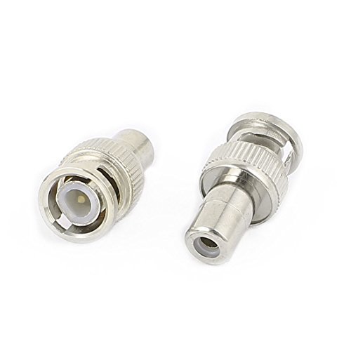 Conector BNC macho a RCA hembra x10 piezas miniatura 2