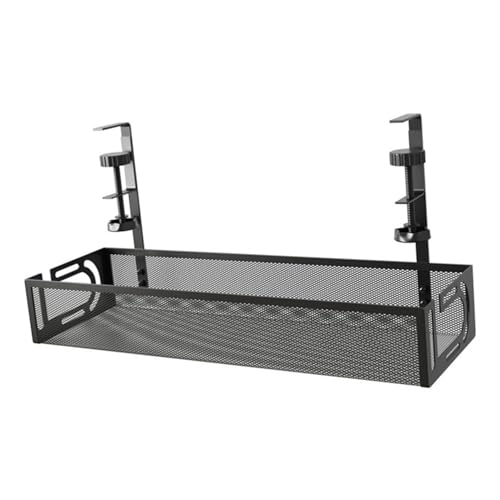 Soporte para Gestión de Cables Bajo Escritorio Organizador de Cables en Tira Negra para Escritorio miniatura 1