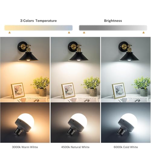 Lámparas de pared con mando a distancia recargables para iluminación de pasillo 4