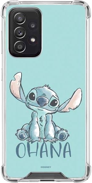 Skinit Clear Phone Case Compatible with Galaxy A52 5G - Officially Licensed Disney Lilo and Stitch Stitch and Angel Design