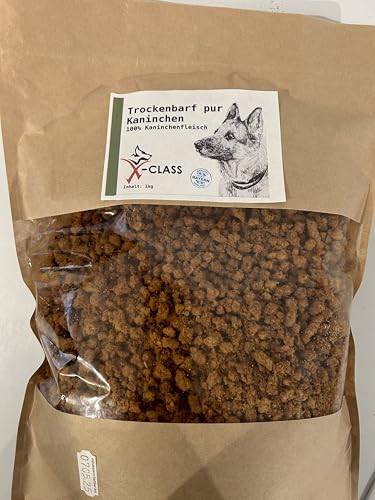 Trockenbarf Kaninchen pur, Trocken-Barf aus 100% Kaninchenfleisch 1kg