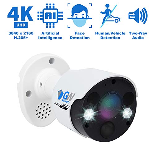 Gw Security 8 Channel 8 Megapixel Ai Recognition/Person/Vehicle Detection 4K Security Camera System, 4 Uhd 2160P 4K 2-Way Audio Floodlight Color Night Vision Ip Poe Bullet Cameras #TOP1