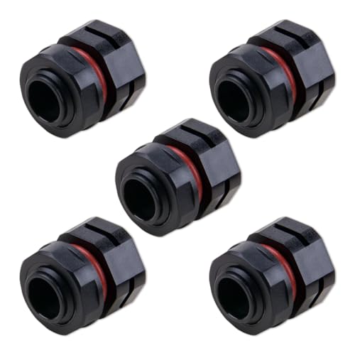 WSDMAVIS 5Pcs IP68 Waterproof Breather Screw Air Vent M12x1.5 Plastic Pressure Reducing Valve for Effective Moisture and Pressure Regulation Breather Plug Cap for Outdoor Electrical Housings
