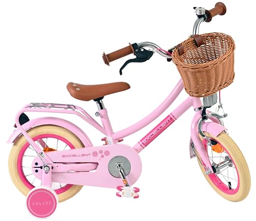 Vélo 12 pouces fille Volare Excellent rose le cadeau d'anniversaire idéal