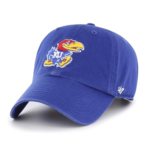 Gorra ajustable Kansas Jayhawks azul real 47 miniatura 1