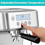 CASABREWS Ultra Espresso Machine with LCD Display, Powerful Milk Frother and Customizable Brewing Temperature, Provides Barista-Level Lattes and Cappuccinos - Image 3