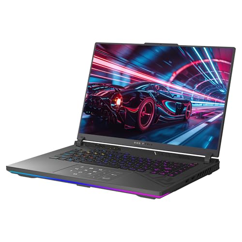 Image of ASUS ROG Strix G16 Gaming Laptop, AMD Ryzen 9 9955HX, 64 GB DDR5 RAM, (2TB+4TB) PCIe SSD, 16 inch WUXGA(1920x1200) 165 Hz, NVIDIA G-Force RTX 5070, Backlit Chiclet Keyboard, W11 Home, Gray+Traix Mousepad