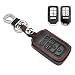 Compatible with fit for 2018 2017 2016 2015 Honda Accord Civic CR-V CRV Pilot EX EX-L Touring Premium A2C81642600 Leather Case Protector Key Fob Cover Smart Remote Holder, Bonus-Robber Case&Key Ring