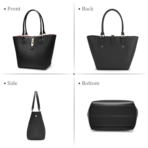 Bolso tote grande para mujer de cuero vegano miniatura 7
