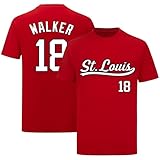 Jordan Walker Shirt T-Shirt Jersey Baseball No Brand/Logos 100% Cotton for Red Mens/Womens/Kids