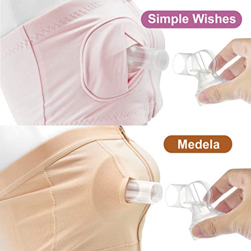 Image of Maymom Pump Parts 2X Detachable Breastshield (24mm) with Valve Membrane and Maymom Connector,Compatible with Medela Breast Pump Parts
