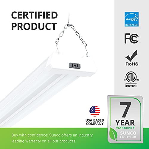 Sunco Lighting SCMSHOP2PK Sunco Motion Sensor 4Ft Led Shop Light thumb #5