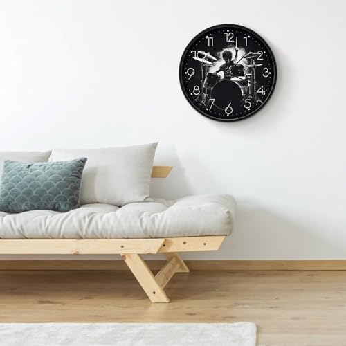 Horloges murales avec grands chiffres arabes pour salon et bureau moderne - 5