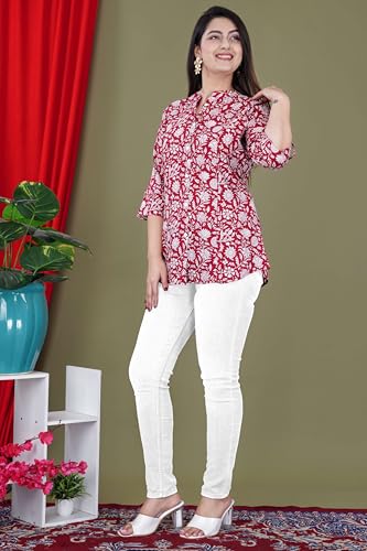 Image of FebQ Printed Shirt Style Top for Women