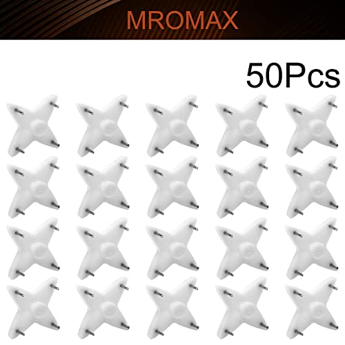 Image of Nails For Hanging Pictures,Picture Hooks Hardwall Hangers for Hardware Concrete Wall Hooks Invisible Nail Hangers Non-Trace Wall Picture Hanger No Damage Stucco 0.98 inch x 0.59 inch (L*W)(50pcs,1.10 inch x 1.10 inch