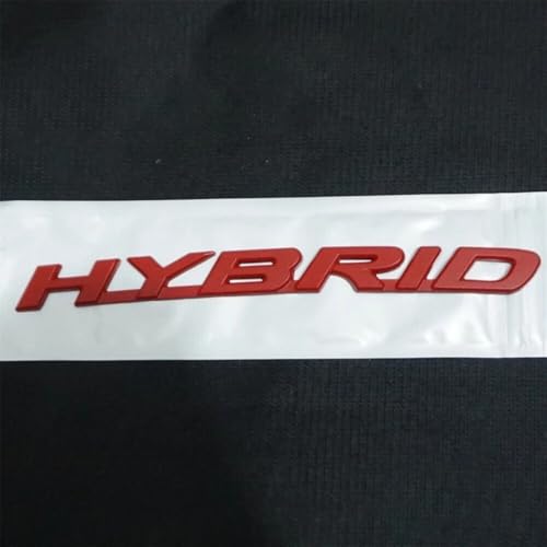 Image of 1x Metal Hybrid Emblem Fits for 19-23 Rear Door Left Hand Badge Decals (Red)