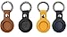 Produktbild Ledertasche für Apple Airtag Finder, kratzfeste Hautschutzhülle mit Schlüsselbund Kompatibel mit Airtags, GPS Tracker Protector Schlüsselbund, Leder Trackerhalter für Autoschlüssel (4PCS)