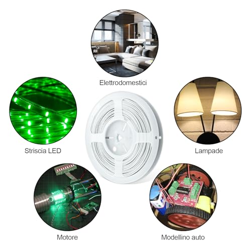 Image of 50FT 24AWG 2 Conductor Low Voltage LED Extension Cable Wire, 2 Core Parallel Wire for LED Strip Lights, Outdoor Use, Waterproof, UL2468 Certified, White