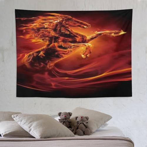 Tapisserie murale suspendue cheval tenture decoration 150x200cm