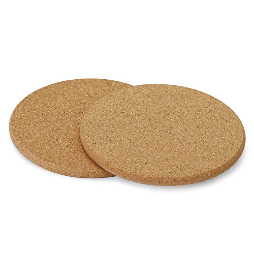 Greenaholics Cork Mats - 6.3 Inch Brown Absorbent Cork Mat for Planter Saucers