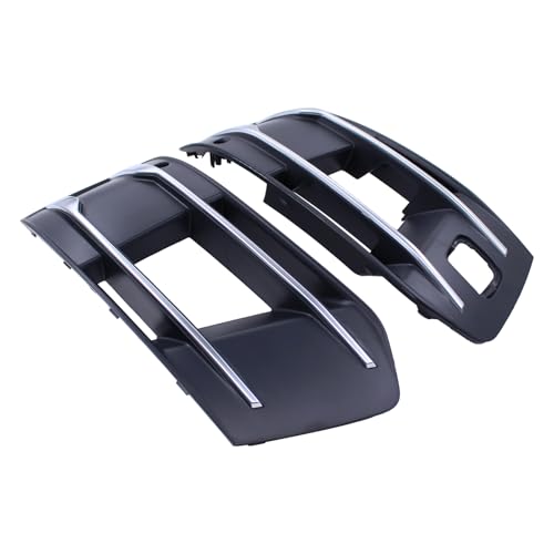 Image of ApplianPar Front Left and Right Side Lower Bumper Fog Light Grille Grill Covers Bezel Insert Housing Trim for Audi Q7 2016-2019, 4M0807681T
