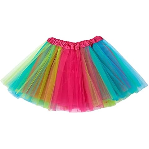 Ancokig Tutu Falda de Mujer de Tul 4 Capas Cover