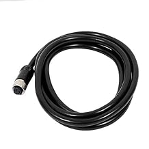 Elecbee M12 Cable A-Code Single Female Head Straight Connector Aviation Socket Electrical Cable 12 Pin 1M/3.3ft Cable