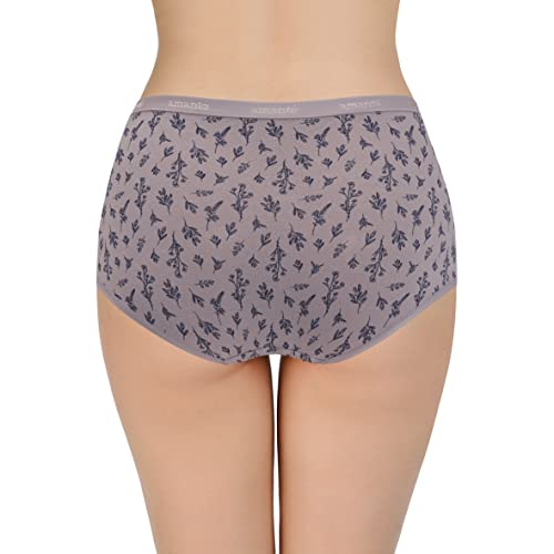 Image of Amante Printed Cotton Full Brief Panty Pack(Pack of 3)