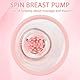 GKLWEJ Brustmassagegerät, Brustwarzen Stimulator Für Sie mit 3 weichen Bürstenköpfen, 10 Vibrationsmodi, 360° drehbarer Nippel-Vibrator, Nippel Stimulator, Nippel Sauger Sexspielzeug,