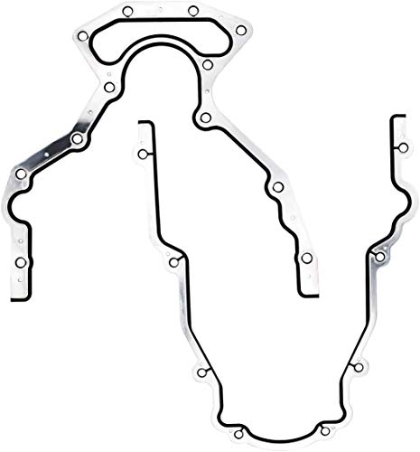 Rugged And Leak-Proof Engine Lower Conversion Gasket Set Fits For Buick Cadillac Chevy Ford Gmc Hummer Pontiac Isuzu Saab Ls Gen Iii Iv 4.8L 5.3L 5.7L 6.0L V8 1998-2017 Replacement# Cs9284, Cs5975A #TOP4