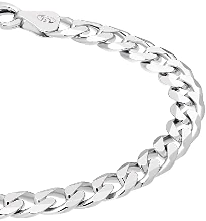 amor Bracciale 925 Argento Sterling per Donna, 17+2 cm, Argento, Cuore, Confezionato in Scatola Regalo Gioielli, 9745012