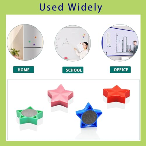 PYJLBX Fridge Magnets 10 Pack, Star Strong Small Whiteboard Magnets - Image 3