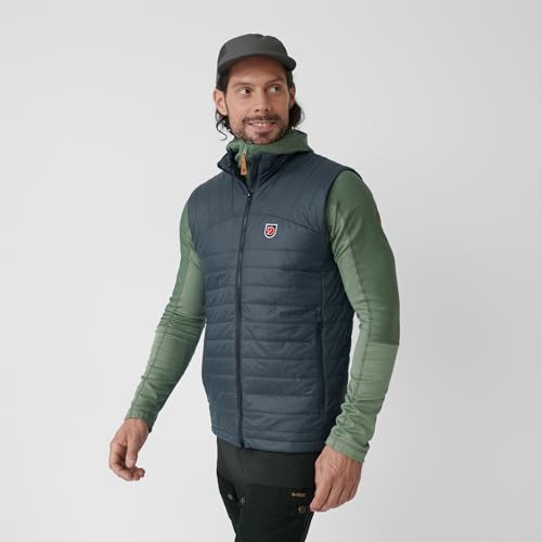 Image of Fjallraven Expedition X-Latt Men's Vest - Water and Wind Resistant, Insulated, Lightweight, Packable - Hiking, Travel