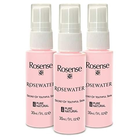 100% Pure Natural Vegan Turkish Rose Water Face Toner 1 fl oz Travel Size - Trio Pack Cover