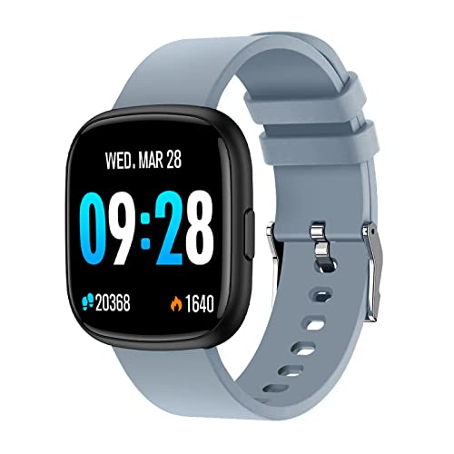 Woednx Smart Watch,1.4''Full Touch Fitness Tracker With Heart Rate,Blood Pressure And Sleep Monitor,Message Notification,Smartwatch For Men Womenip68 Waterproof Smartwatch Sports For Ios Android-Grey #TOP21