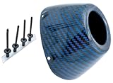 Blue Carbon Replacement End Cap Kit by FMF Racing