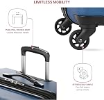 SWISSGEAR Chrome Hardside Expandable Spinner Luggage, Durable Lightweight Suitcase with 360 Spinner Wheels