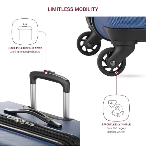 SwissGear Chrome Hardside Expandable Luggage with Spinner Wheels, Blue, Checked-Large 28-Inch by SwissGear - Image 2